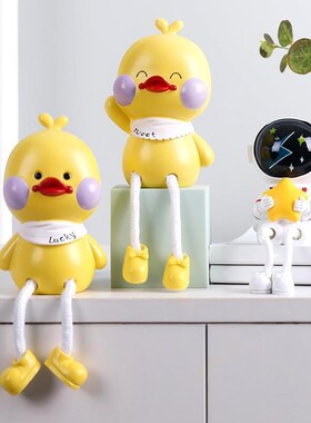 创意北欧吊脚娃娃小摆件客厅桌面儿童房间家居装饰品展柜可爱玩偶