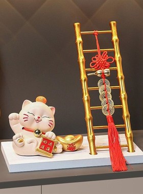放钥匙的摆件门口招财猫入户收纳玄关鞋柜客厅家居装饰品乔迁新居