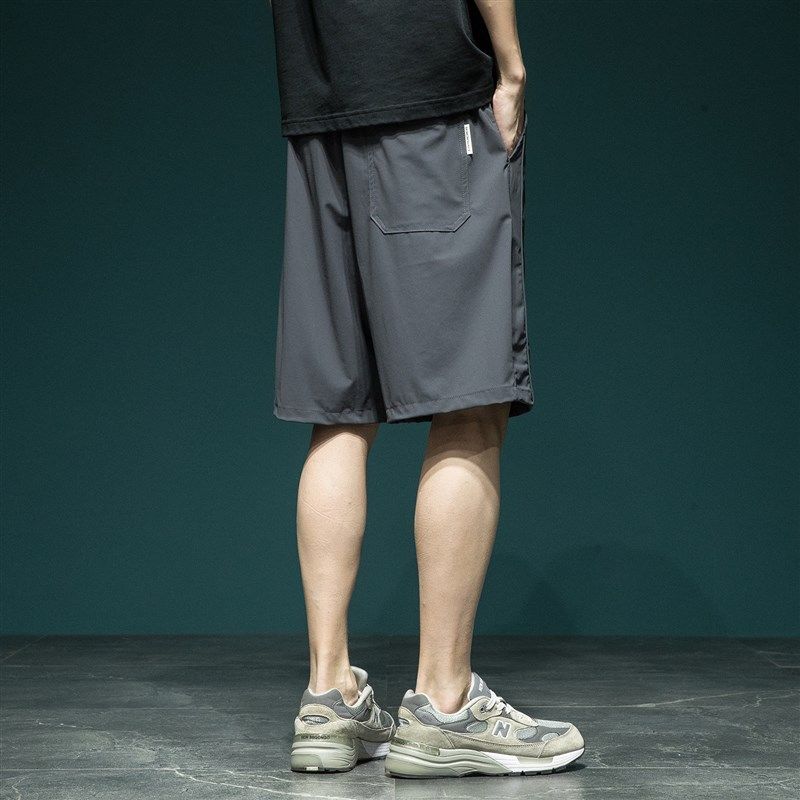 四面弹冰丝凉感弹力短裤男宽松大码速干运动裤夏季新款抗皱五分裤,淘宝优惠券,粉丝福利购,淘宝优惠卷