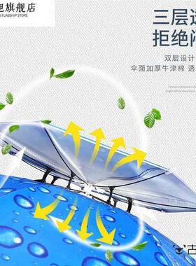 儿童头顶雨伞小学生头带式头代套头小号伞帽钓鱼头戴雨伞遮阳防晒