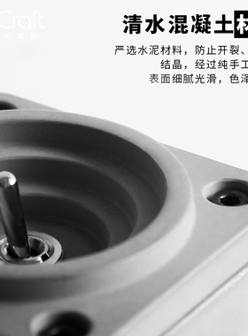复古民宿工业风明装暗装86型插座面板家用墙壁旋转急停水泥开关