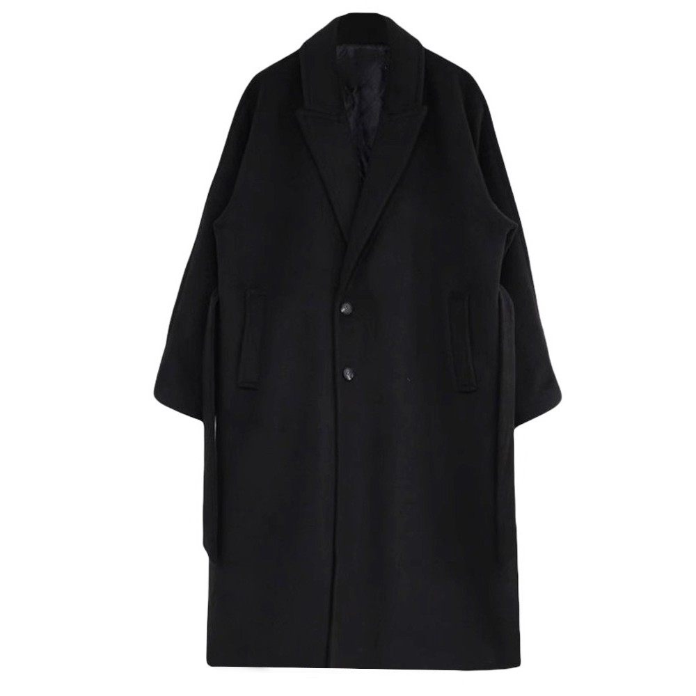 冬季新款顺毛呢子大衣男长款过膝韩版宽松帅气毛呢外套男英伦风衣,淘宝优惠券,粉丝福利购,淘宝优惠卷