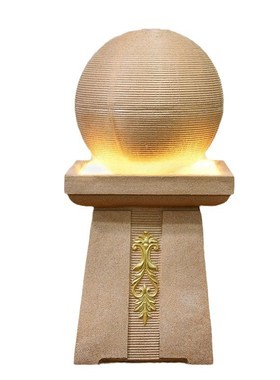风水球循环流水喷泉招财摆件办公室客厅落地景观装V饰乔迁开业送