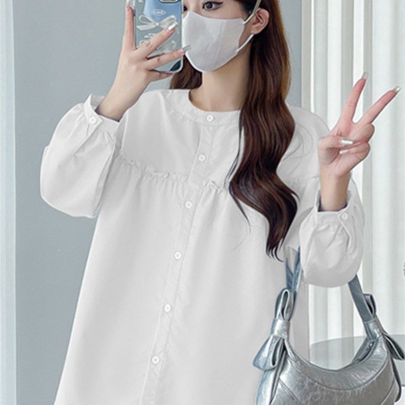 孕妇装秋装长袖衬衫秋季牛仔阔腿裤时尚休闲孕妇套装春秋两件套秋,淘宝优惠券,粉丝福利购,淘宝优惠卷