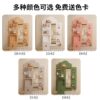 Solid wood hole board dressing mirror entry entrance storage rack