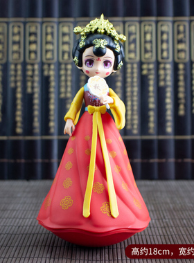 西安旅游纪念品大唐不夜城不倒翁小姐姐文创公仔少女生日礼物摆件