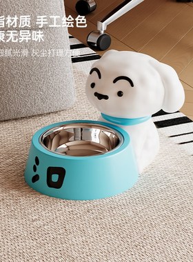 创意可爱宠物狗狗食盆摆件入户门玄关钥匙收纳房间装饰品乔迁礼物