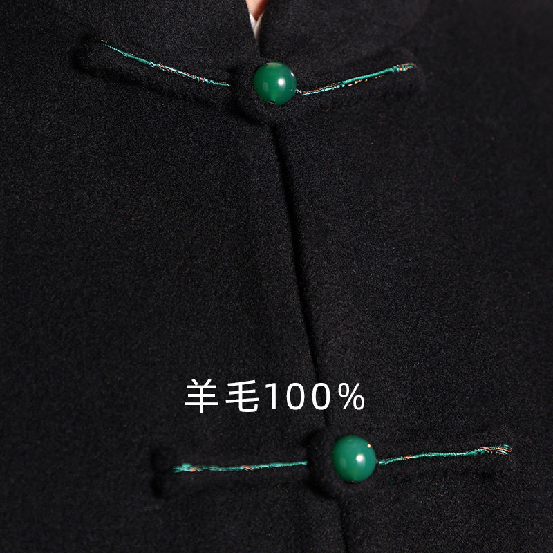 羊毛唐装男秋装大衣中式宴会礼服毛呢外套汉服盘扣上衣国风男装,淘宝优惠券,粉丝福利购,淘宝优惠卷