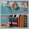 Perforated board storage rack student dormitory desk y side punch-free wall hook home kitchen storage and organization