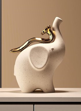 马上有钱摆件新中式客厅博古架酒柜装饰品办公室摆设开业乔迁礼物