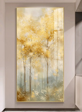 亿笔一画《金林福地》入户玄关装饰画走廊尽头挂画过道墙面壁画