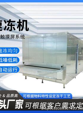 大型速冻设备厂家果粒橙芒果草莓全自动速冷冻机鲜玉米速冻生产线