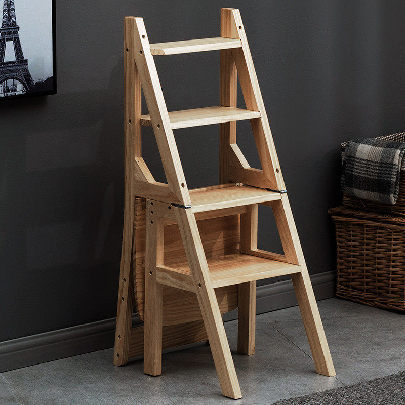 实木梯椅家用梯子椅子两用梯凳室内登高踏板楼梯,淘宝优惠券,粉丝福利购,淘宝优惠卷