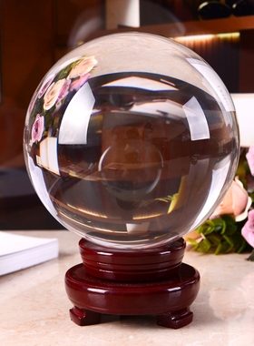 透明水晶球摄影拍摄道具魔术杂技表演拍照美甲玻璃球摆件8cm厘米