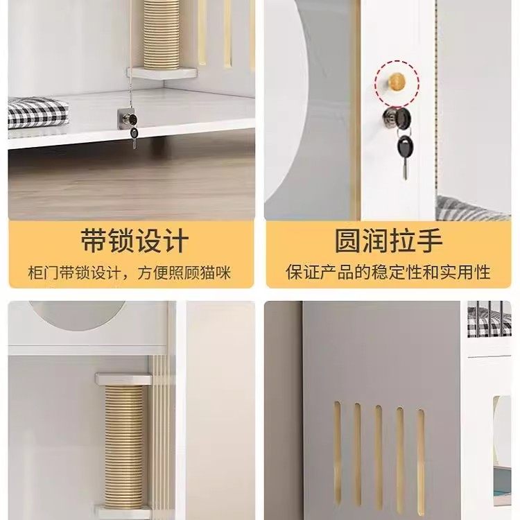 实木猫别墅猫舍猫形小户型家用猫柜室内展示柜猫屋猫咪猫窝猫笼子,淘宝优惠券,粉丝福利购,淘宝优惠卷