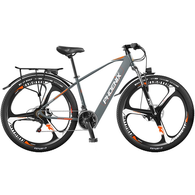 Phoenix 26-inch lithium electric bicycle new national standard women's and men's double disc brake 48V400W electric mountain bike