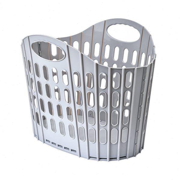 Folding dirty clothes basket plastic portable wall-mounted bathroom laundry basket Japanese thickened clothes storage basket dirty clothes basket