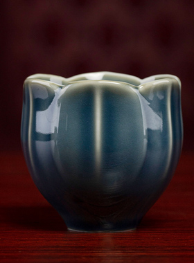 莲花供水杯陶瓷观音菩萨圣水杯佛像净水杯佛前供杯贡杯供水的杯子