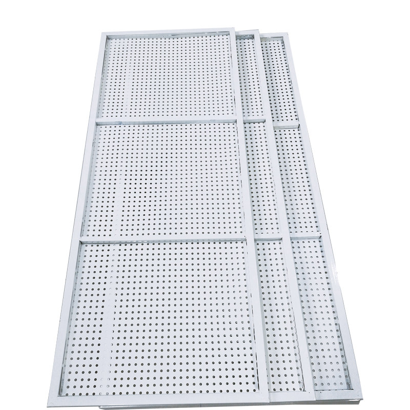 Hole plate shelf with frame Hole plate kitchen storage hardware tool display rack Hole plate wall jewelry display rack
