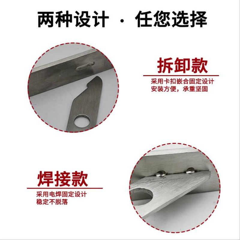 不锈钢加厚直角三角支架固定墙上隔板置物架层板托架支撑架三脚架 - 图2