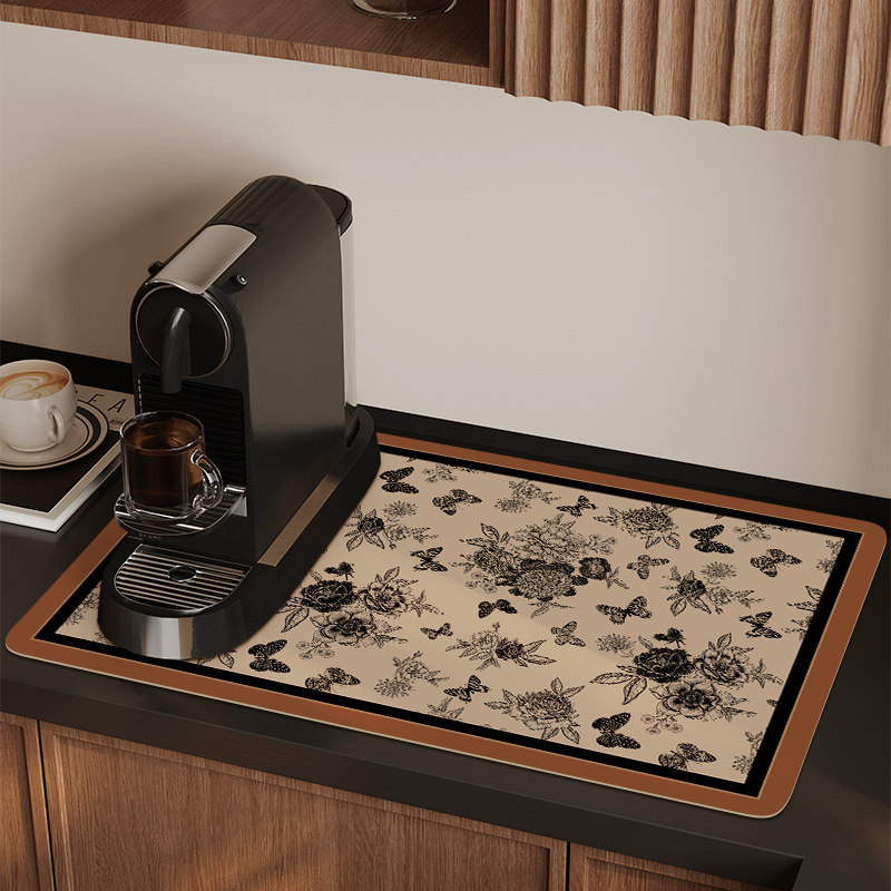 科技皮台面吸水垫厨房洗碗池沥水垫吧台桌面防水垫咖啡机静音垫子,淘宝优惠券,粉丝福利购,淘宝优惠卷