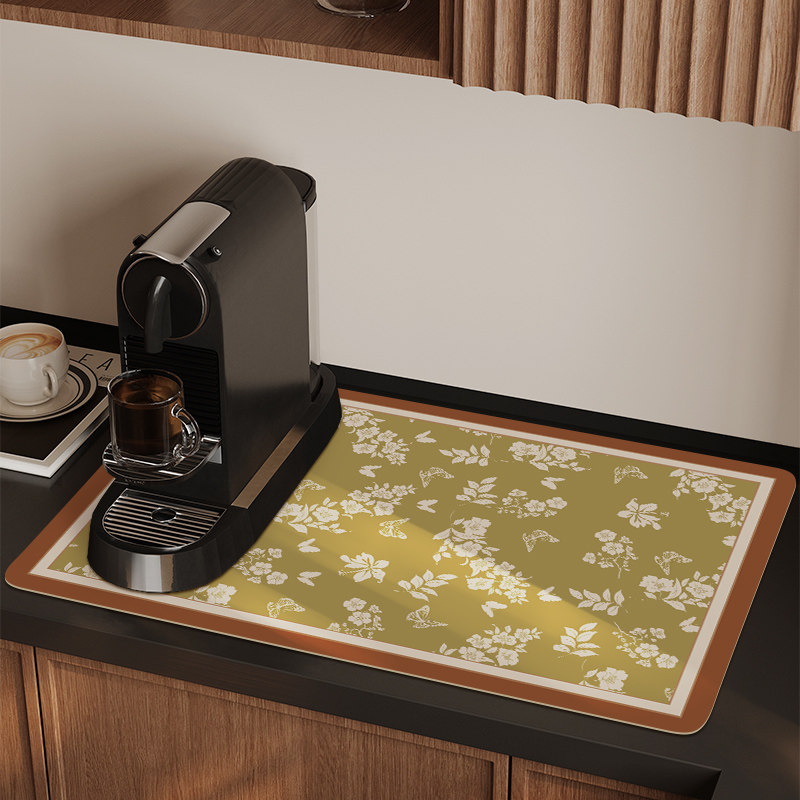科技皮台面吸水垫厨房洗碗池沥水垫吧台桌面防水垫咖啡机静音垫子,淘宝优惠券,粉丝福利购,淘宝优惠卷