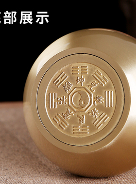 纯铜招财葫芦家居装饰品铜工艺品办公室送礼玄关摆件可打开小大号