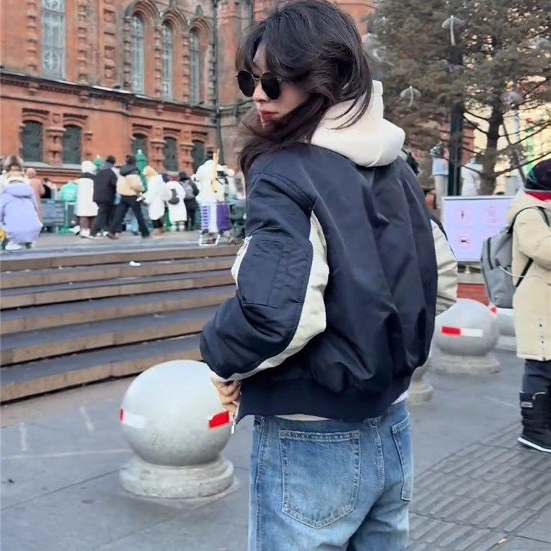 棒球服外套女短款春季2025新款韩版刺绣宽松高级感小个子上衣夹克,淘宝优惠券,粉丝福利购,淘宝优惠卷