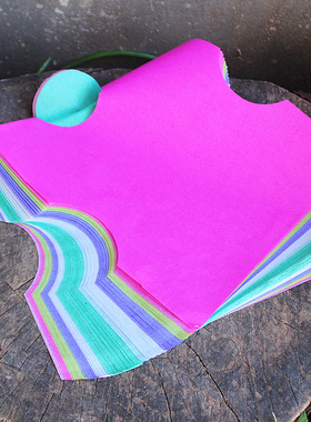 包邮五色福衣双面彩色纸衣拜土地祖先中元节元宝纸黄纸七月烧纸