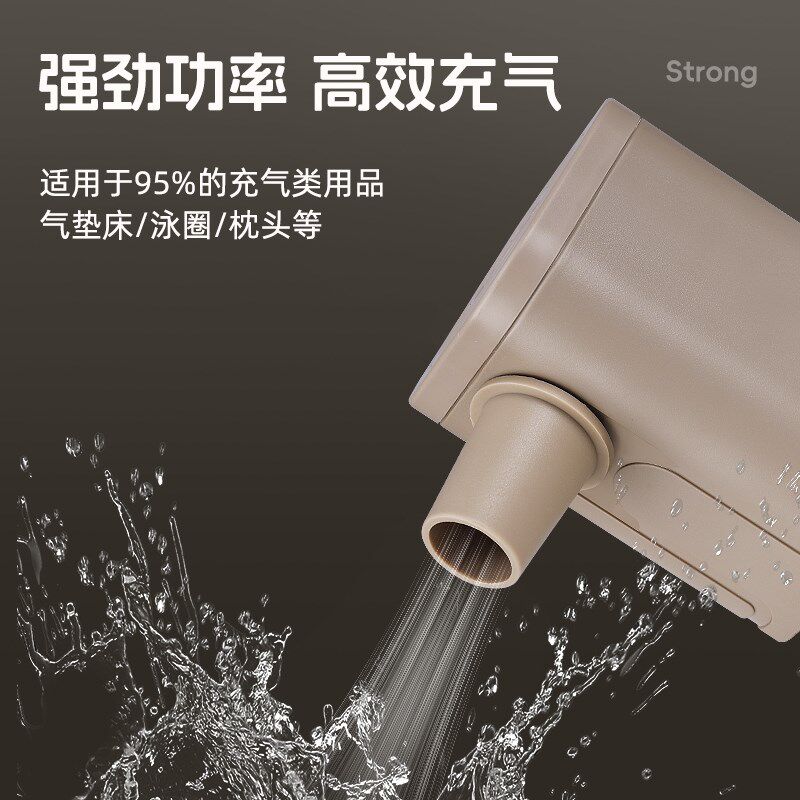 牧行户外电动充气泵皮划艇露营帐篷充气垫床沙发自动抽充两用气泵 - 图1