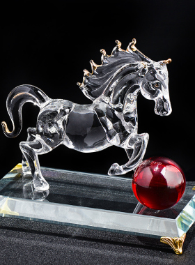 水晶十二生肖12鼠牛虎兔龙蛇马羊猴鸡狗猪客厅工艺品风水属相摆件