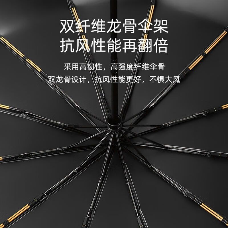 全自动雨伞大号折叠伞晴雨两用防风商务伞男女太阳伞便携遮阳伞【,淘宝优惠券,粉丝福利购,淘宝优惠卷