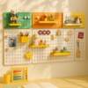 Hole board storage rack organizer rack desktop storage desk wall custom hanging plate magnetic metal study table combination