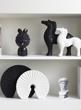 北欧现代简约创意家居办公室摆件客厅电视柜书柜酒柜软装饰品摆设