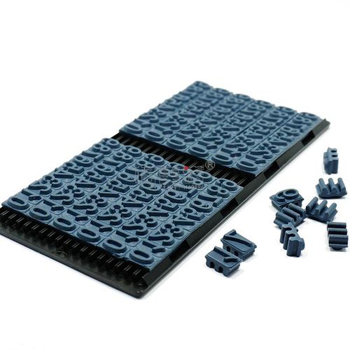 打码机橡胶字粒数字卡槽滚码机字模定制mm字高活字字版热卖 - 图2