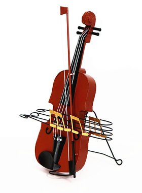 复古创意摆设小提琴模型道具橱窗吧台摄影铁皮风格装饰工艺品软装