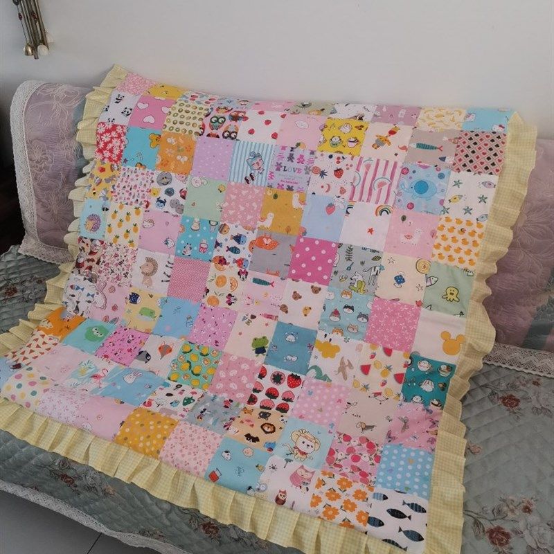 定制全棉百家被 拼布被婴儿纳福被diy手工棉花被抱被幼儿园被包邮,淘宝优惠券,粉丝福利购,淘宝优惠卷