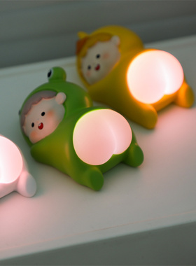 Q弹屁屁君摆件小夜灯桌面小物件解压可爱治愈女生治愈系生日礼物