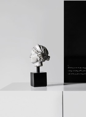 北欧神话人物雕塑头像摆件创意家居客厅电视柜样板房装饰品艺术品