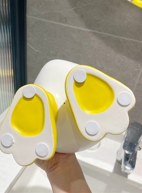 可爱创意卡通玄关门口收纳摆件钥匙糖果盘装饰洗手台饰品摆件盘