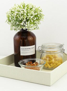 厨房装饰摆件瓷砖店展厅摆设样板房客厅茶几托盘软装样板间摆饰品