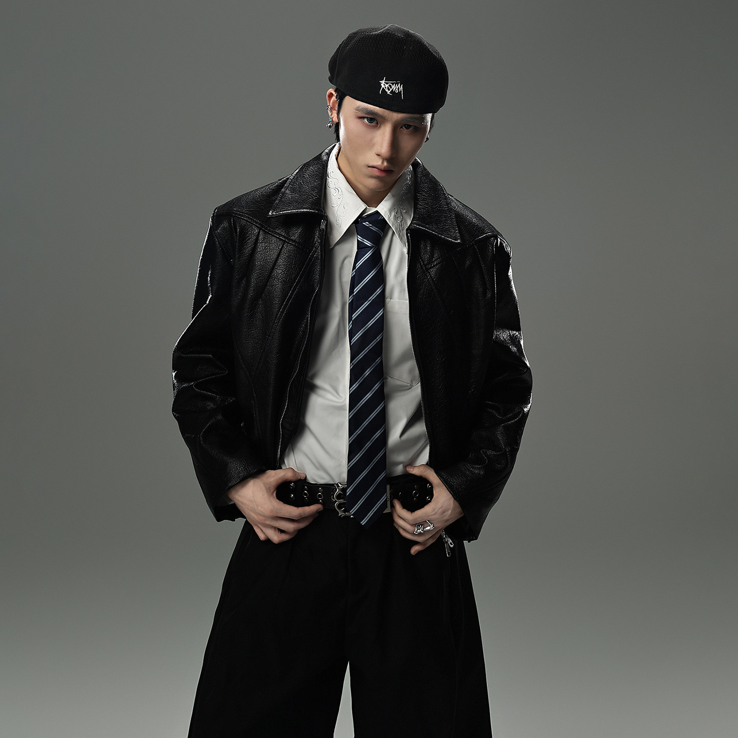 GALAXOR银河预报 美式座山雕皮衣短宽外套pu皮痞帅夹克上衣男女,淘宝优惠券,粉丝福利购,淘宝优惠卷