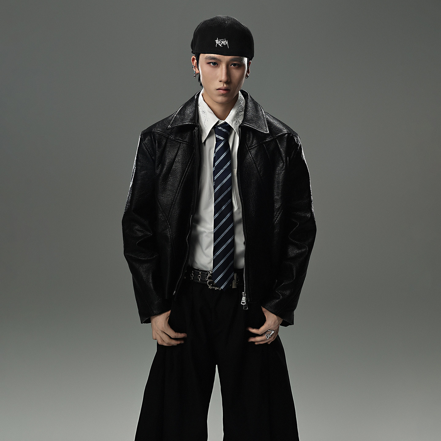 GALAXOR银河预报 美式座山雕皮衣短宽外套pu皮痞帅夹克上衣男女,淘宝优惠券,粉丝福利购,淘宝优惠卷