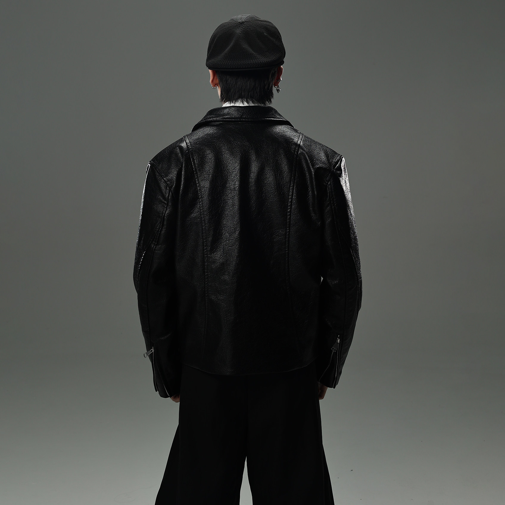 GALAXOR银河预报 美式座山雕皮衣短宽外套pu皮痞帅夹克上衣男女,淘宝优惠券,粉丝福利购,淘宝优惠卷