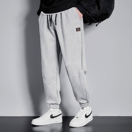 Jeep吉普2026男款宽松束脚卫裤春秋季新款美式裤子男士休闲长裤子