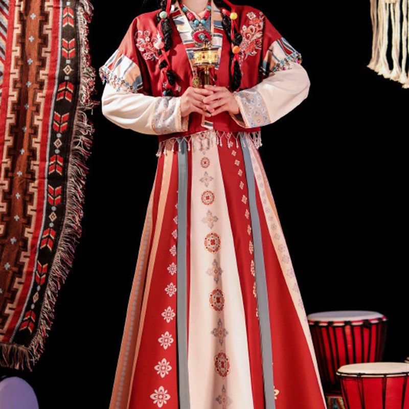 大码汉服女胖mm唐制汉元素交领齐腰唐褙子日常改良夏季魏晋风套装,淘宝优惠券,粉丝福利购,淘宝优惠卷