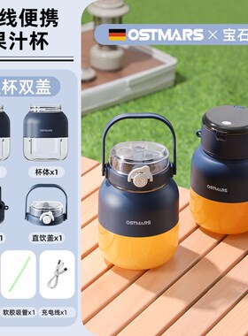榨汁小型式鲜榨保温保冷果汁杯