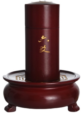 黄铜工艺六爻摇卦工具简约纯铜品质卦筒圆形客厅摆件桌面创意