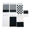 Hiding power measurement of cardboard black and white paper hard cardboard grid paper coating covering paper reflectivity test twill paper coating