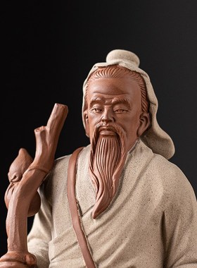 华佗神医陶瓷雕塑像历史人物摆件禅意家居桌面景观造景装饰工艺品